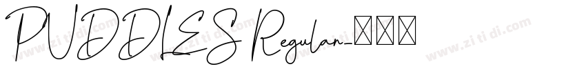 PUDDLES Regular字体转换